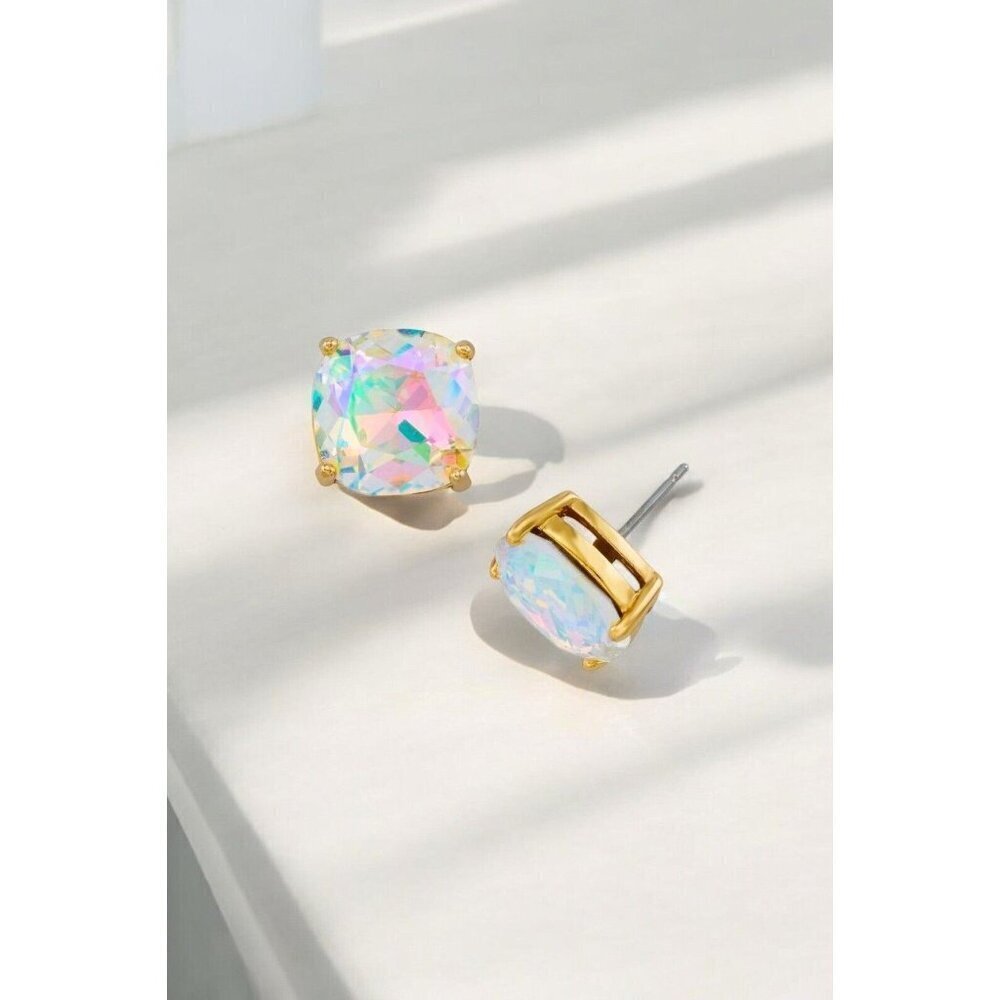 Kate Spade New York Small Square Studs Earrings Aurora Borealis